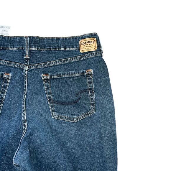 LEVI Blue At Waist Bootcut Jeans Size 12 Long - Picture 5 of 9